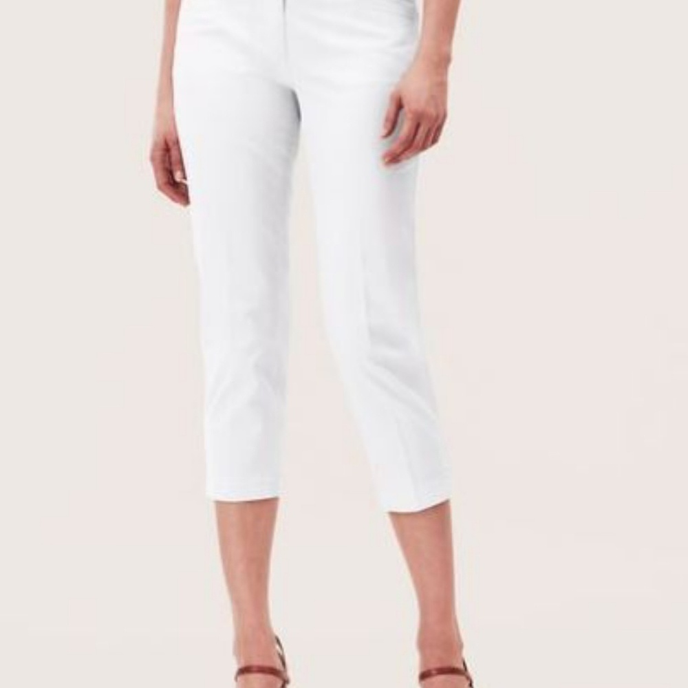 Ann Taylor Loft White Capri Pants Sz 4P